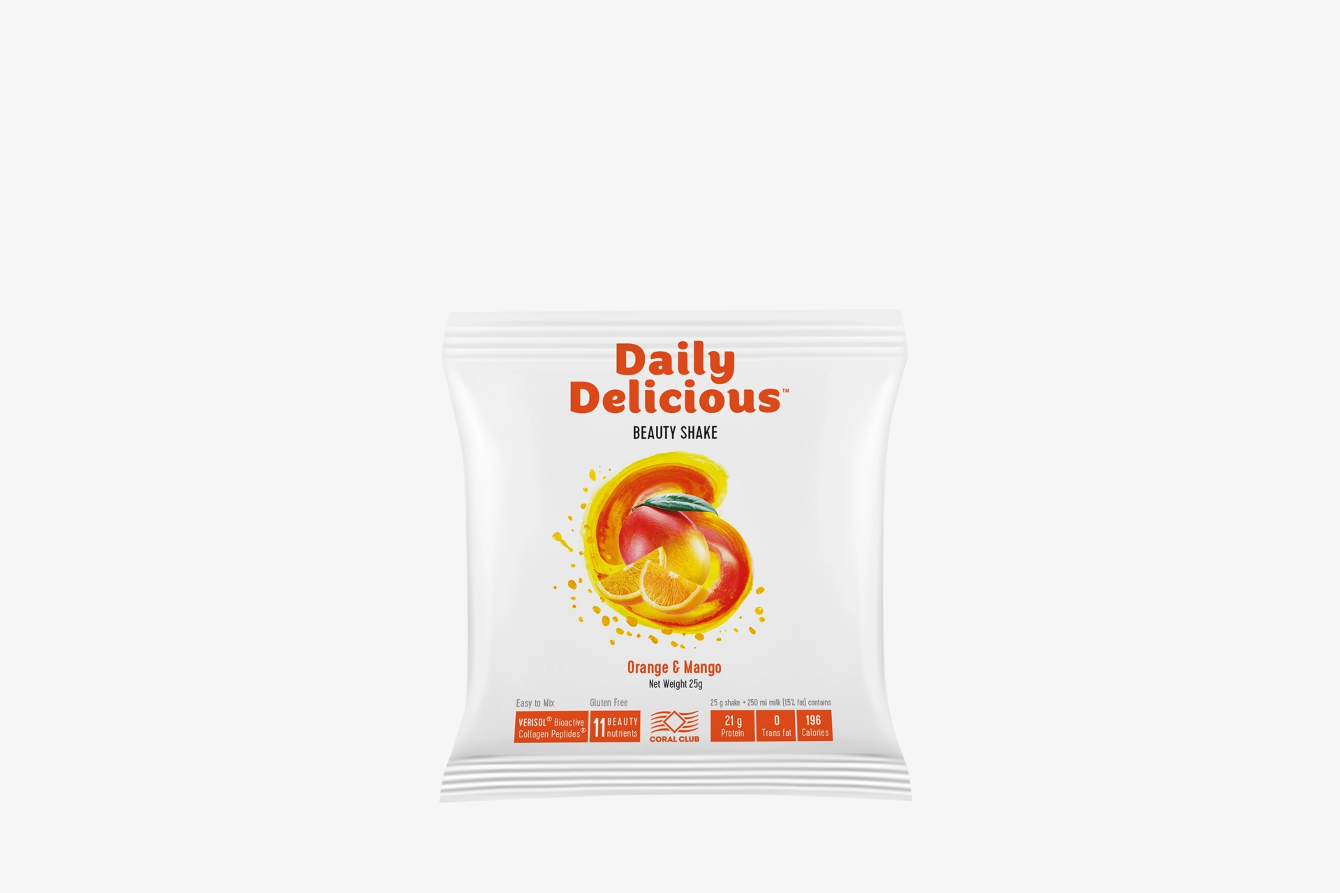 Daily Delicious Beauty Shake s příchutí pomeranč-mango (213800)