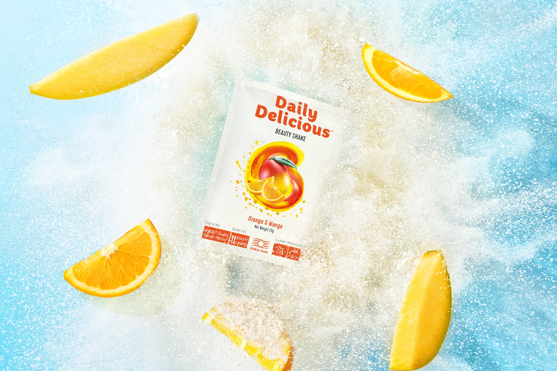 Daily Delicious Beauty Shake s příchutí pomeranč-mango (213800)