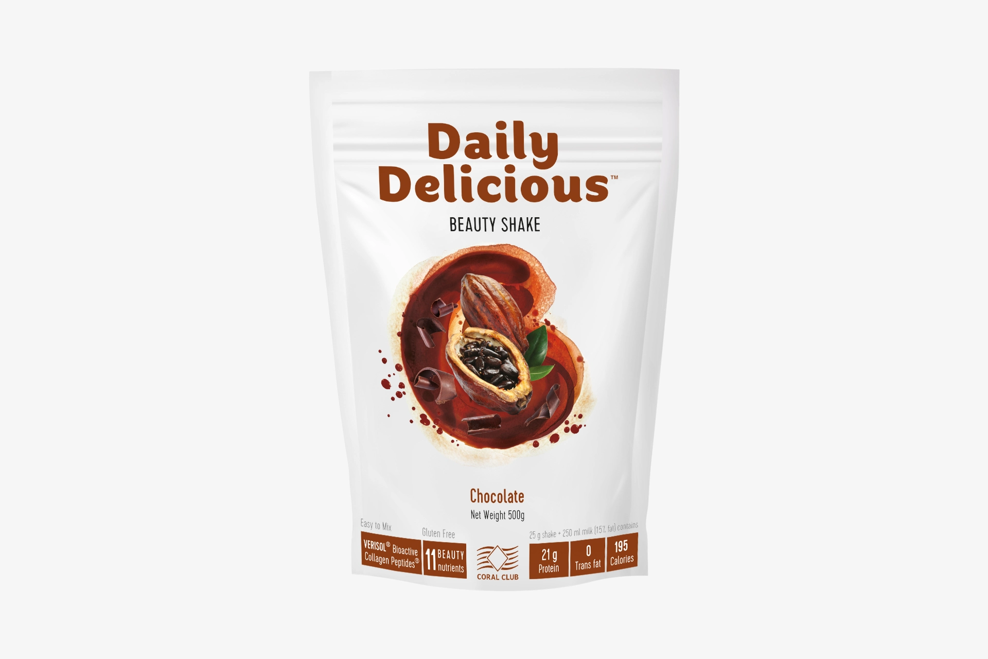 Daily Delicious Beauty Shake s příchutí čokolády (211700)
