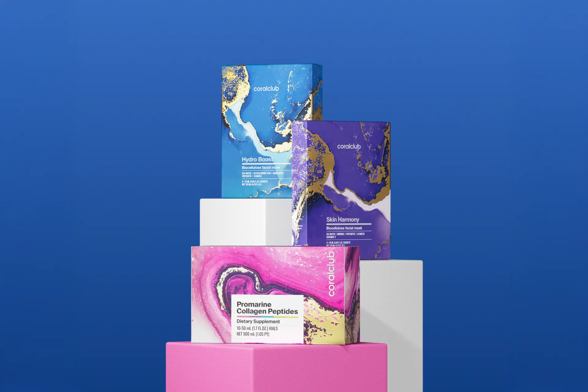 Promarine Collagen Peptides + Skin Harmony Biocellulose Facial Mask