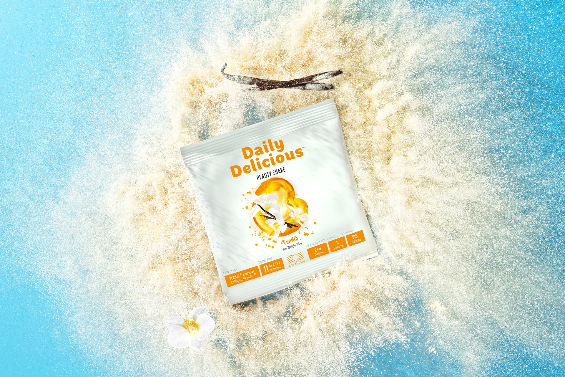 Daily Delicious Beauty Shake s příchutí vanilky (213600)